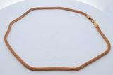 21k Yellow Gold Mesh Chain Necklace 14.5 Grams 16 Inch Eb0926ooxzde