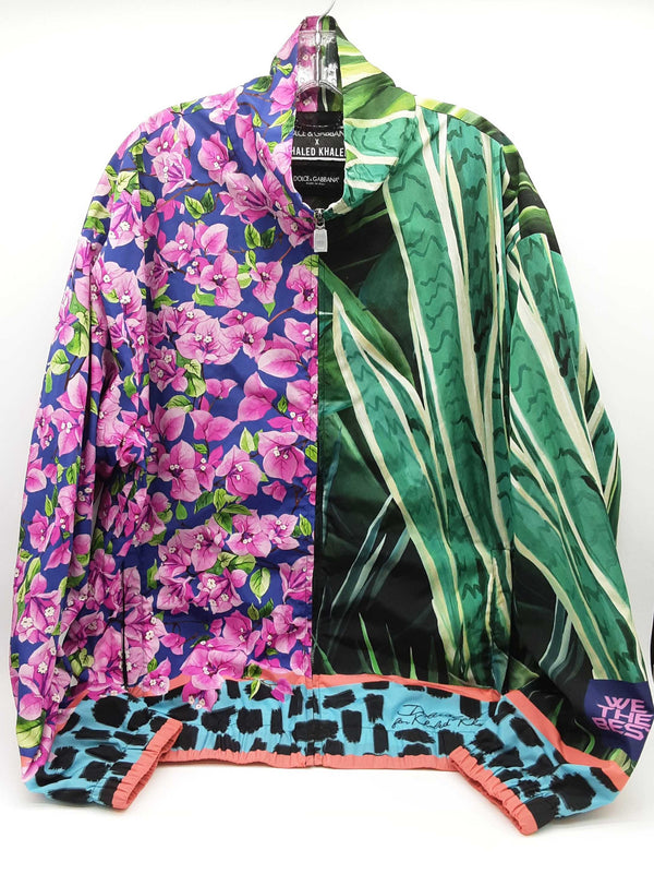 Dolce & Gabbana X Dj Khaled Multicolored Flowers Jacket Size 56