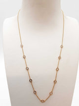 1.10 Cttw Lab Grown Diamonds 14k Yg 3.2g Chain Necklace 18 In Do1225erxde