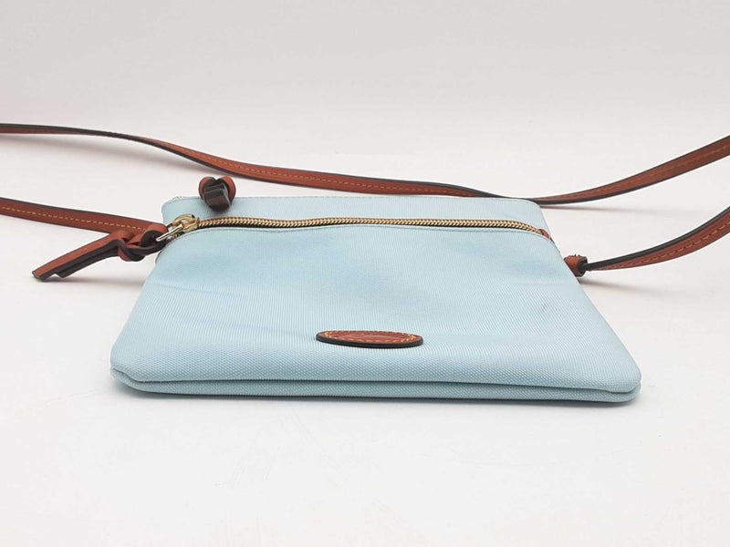 Dooney & Bourke Double Zip Nylon Crossbody Bag Blue Aa0925lrsa