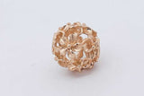 14k Yellow Gold Flower Bead Charm 6.1 Grams Eb0526wcrsa