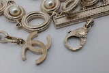 Chanel Gold Tone Multistrand Pearl Cc Logo Bracelet 8.5 Inch Eb0626pxzsa