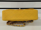 Chanel Yellow Quilted Lambskin Medium Flap Yellow Purse Rm0825izxz