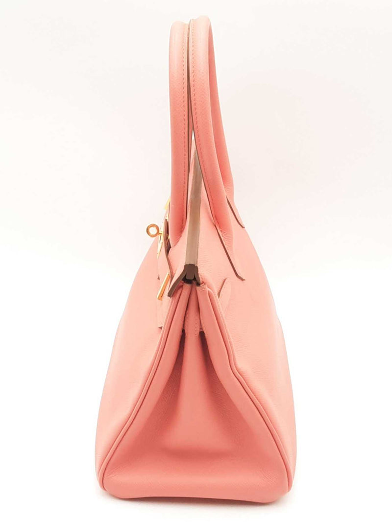 Hermès Epsom Birkin 30 Flamingo Handbag Sd0325lzrxzsa