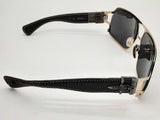 Chrome Hearts Rehab 1 Silver Black Leather Sunglasses Do1124oxzde