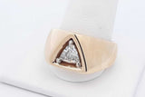 1.0ctw Trillion Cut Diamond Ring 14k Yellow Gold 18.5g Size 11.25 Eb0426wxxzdu