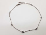 0.95 Cttw Lab Grown Diamonds 0.925 Silver 6.7g Diamond By Yard Ensemble Do0525lowde