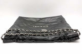 Chanel 22 Quilted Black Leather Hobo Shoulder Bag Eb1026olxzsa