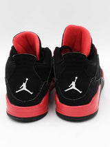 Nike Air Jordan Retro 4  (Ps) Black & Red Sneakers Size 2y Eb0423wrdu