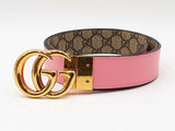 Gucci Marmont Reversible 40mm Belt In Gg Supreme Canvas Size 95/38 Fw0926lordu