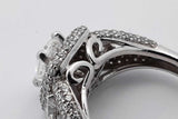 1.55cttw Diamond Ring In 14k White Gold 5.1 Grams Size 6.25 Eb0825oxxzsa