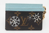 Louis Vuitton Monogram Christmas Animation Snow Show Card Holder Eb0626lrxdu