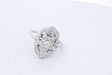 0.25cttw Diamond Ring In 14k White Gold 5.1 Grams Size 8.75 Eb1026pxzde
