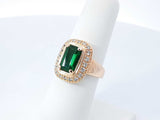 James Avery Heirloom Emerald & Diamond Ring In 18k Yellow Gold 9.5 Grams Size 6.25 Fw0726czxdu