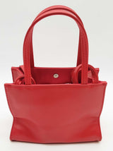 Telfar Mini Red Leather Shoulder Tote Do1026wxde
