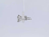 1.50 Cttw Diamond 14kt White Gold Stud Earrings 1.2 Gram Aa0325czxsa