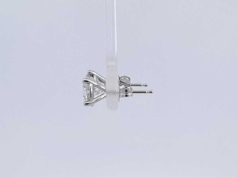 1.50 Cttw Diamond 14kt White Gold Stud Earrings 1.2 Gram Aa0325czxsa