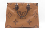Louis Vuitton On The Go Mm Reverse Canvas Handbag Sd1025rrzdu