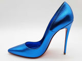 Christian Louboutin So Kate 120 Metallic Blue Heels Size Eu 40 Do0426lrzde