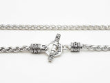 Night Rider Fox Tail Toggle Chain In Sterling Silver 63.4g 26 Inch Fw0426wxzdu