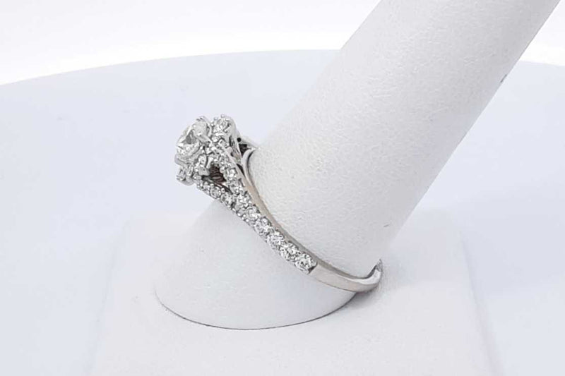 1.27ctw Diamond Wedding Set In 14k White Gold 5.7 Grams Size 8.5 Eb1125roxdu