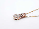 0.72 Cttw Diamond & 14k Two-tone Gold Pendant Necklace 5.4 Grams 22 Inch Fw0726rzxdu