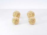 Tiffany & Co. Schlumberger Rope Knot Cuff Links In 18k Gold 14 Gram Fw0826lxzxd7