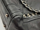 Chanel Black Leather Chain Tote Bag Eb09exzdu