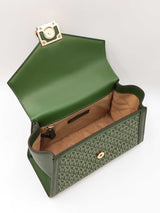 Michael Kors Whitney Medium Satchel In Fern Green Leather Fw0826wrdu