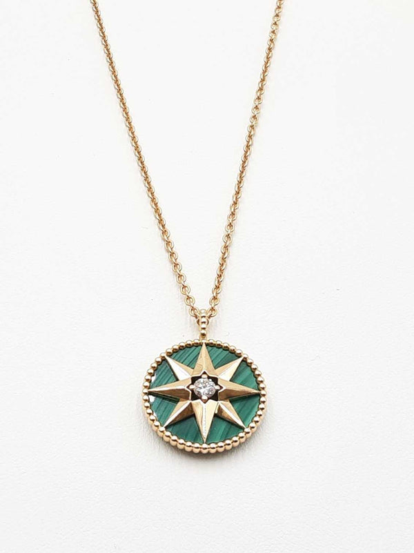 Christian Dior Rose De Vents Necklace In 18k Gold 13.8 Gram 32 Inch Fw0925wzxzdu