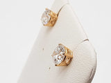 2.06 Cttw Lab Grown Diamonds 14k Yg 1.2g Screw Back Stud Earrings Do0826poxde
