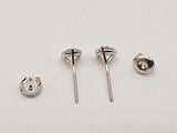 1.01 Cttw Lab Grown Diamonds 14k Wg 1.0g Screw Back Stud Earrings Do0326orxde