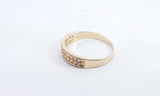 14k Yellow Gold 0.26ctw Cubic Zirconium Ring Size 8.5, 2.7 Grams Hs0124ixsa