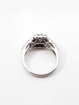 0.61 Cttw Diamond & 14k White Gold Engagement Ring 2.9 Grams Size 4 Fw0826wrzdu