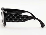 Chanel 5483-a Black Sunglasses With Case Aa0826lzxsa