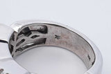 1.5cttw Diamond Ring In 10k White Gold 12.7 Grams Size 8 Eb0526ixzdu