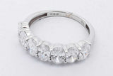1.96cttw Lab Grown Oval Diamond Ring 14k White Gold 2.4g Size 6.75 Eb0826crxsa