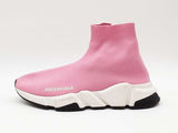 Balenciaga Speed Sock Sneakers In Pink Technical Knit Size 7 Women's Fw0826ctdu
