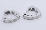 0.24cttw Diamond Hoop Earrings In 18k White Gold 3.3 Grams Eb0326ocrdu