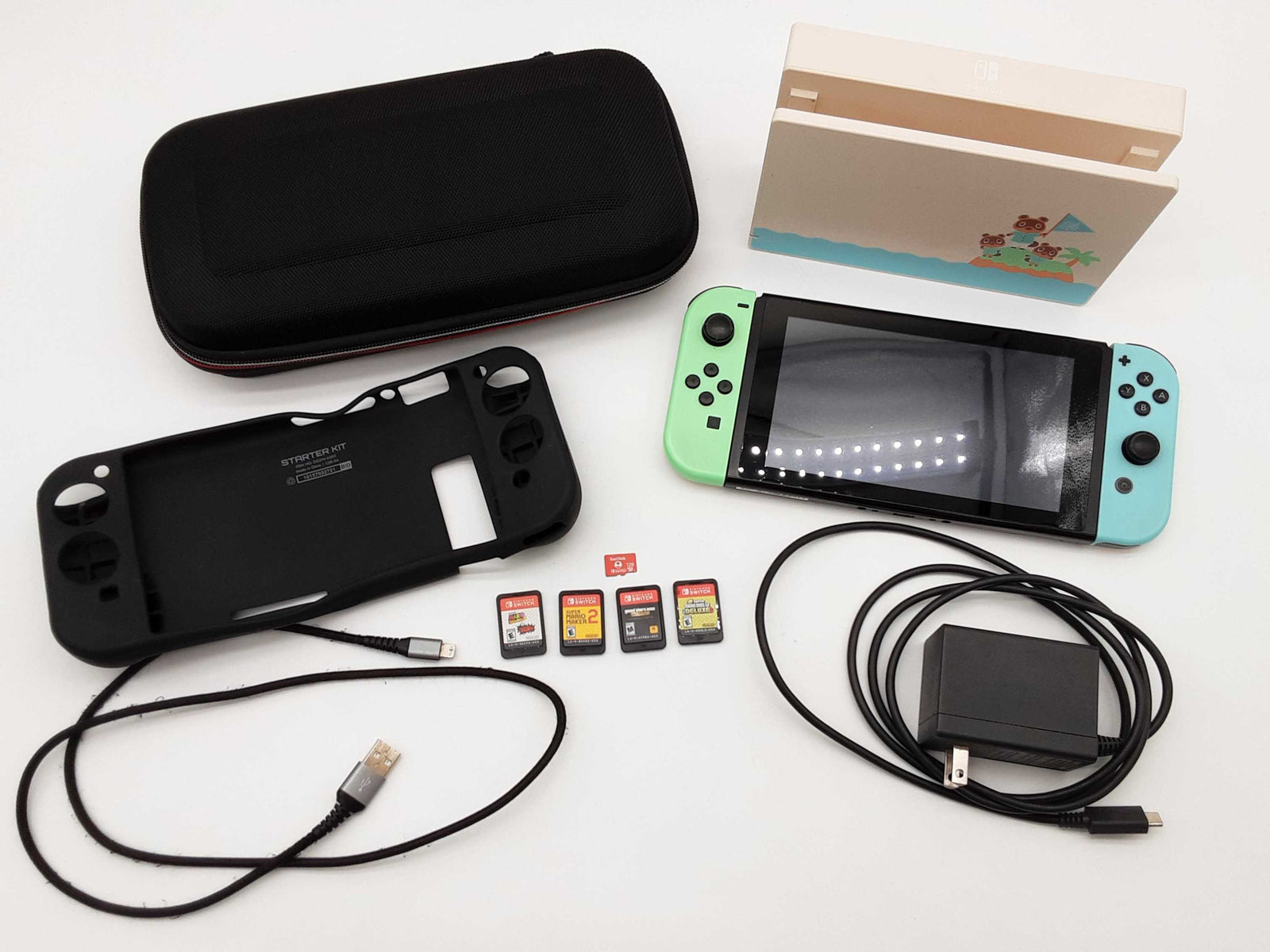 Nintendo Switch 2020 Animal Crossing New Horizons With 4 Games