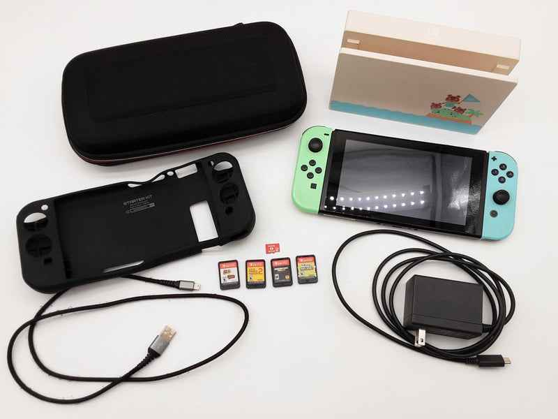 Nintendo Switch 2020 Animal Crossing New Horizons With 4 Games