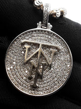 Diamond & 10k Gold "Twn" Pendant Necklace 35.4 Grams 24.5 Inch Fw0526lrxzd7