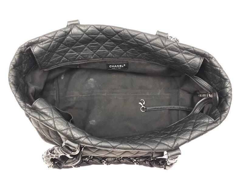 Chanel Lady Braid Tote Bag In Black Aged Calfskin Fw0425cxzdu