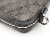 Gucci Ophidia Crossbody In Graphite & Ebony Gg Supreme Coated Canvas Fw0126rxzdu