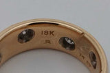 0.32cttw Diamond Band Ring In 18k Yellow Gold 11 Grams Size 7.25 Eb1026srxsa