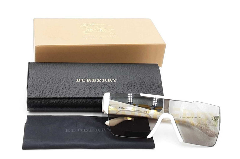 Burberry B 4291 White Oversized Square Sunglasses Eb1024pxdu