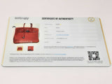 Hermes Birkin 35 Geranium Red Clemence Palladium Handbag Do0724sxzxde