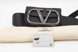 Valentino Garavani Black Leather Supervee Belt Bag Eb0326rxzde