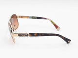 Coach Caroline Gold-tone & Tortoise Sunglasses With Gradient Lenses Fw1026ixdu