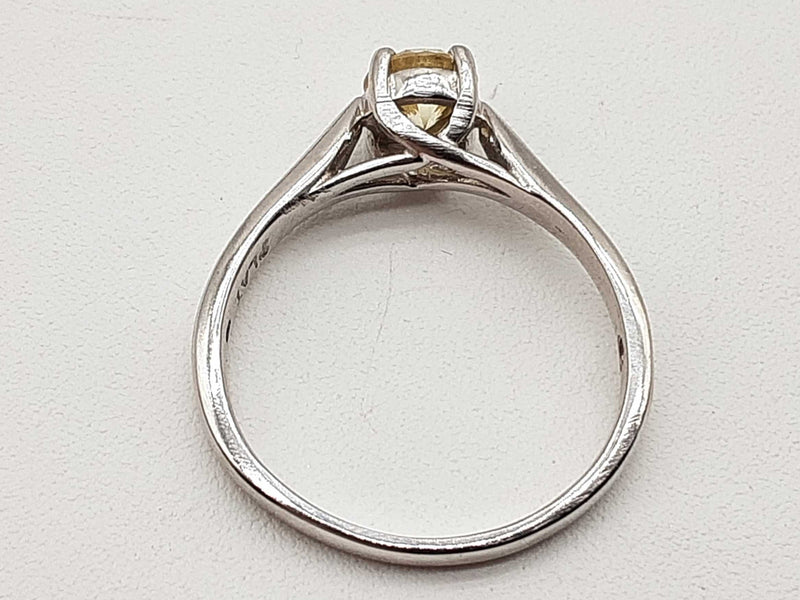 0.65 Cttw Champage Diamond 0.95 Platinum 5.1g Ring Size 8.75 Lh0324pixde